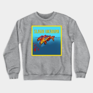 Slava Ukraini Russian Bugs Crewneck Sweatshirt